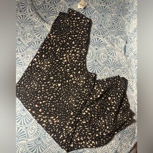 WINDSOR-S Black and Cream Patterned Pants